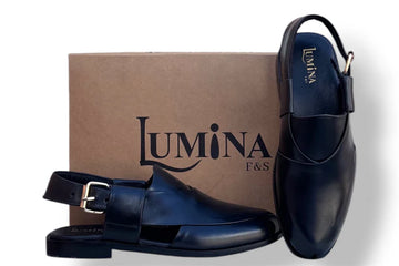 Lumina Black Handmade Chappal